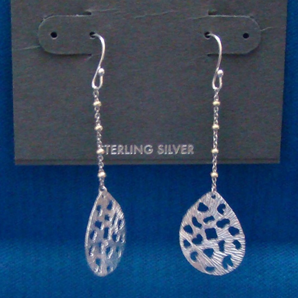 Studio Silver Sterling Silver Filigee Drops Dangle Earrings